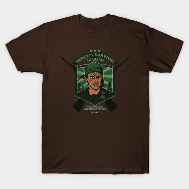 Sarge's Survival Academy T-Shirt by AndreusD